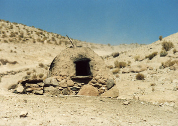 Un horno en la regiòn atacameña