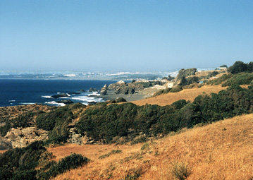 L'oceano pacifico  cerca de Curanipe.