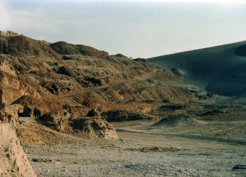 La valle de la luna, cerca de San Pedro de Atacama.