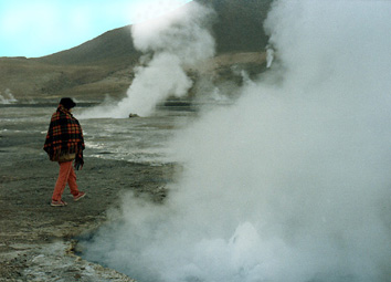 Geyser del Tatio. Grrr... que frio en la madrugada !